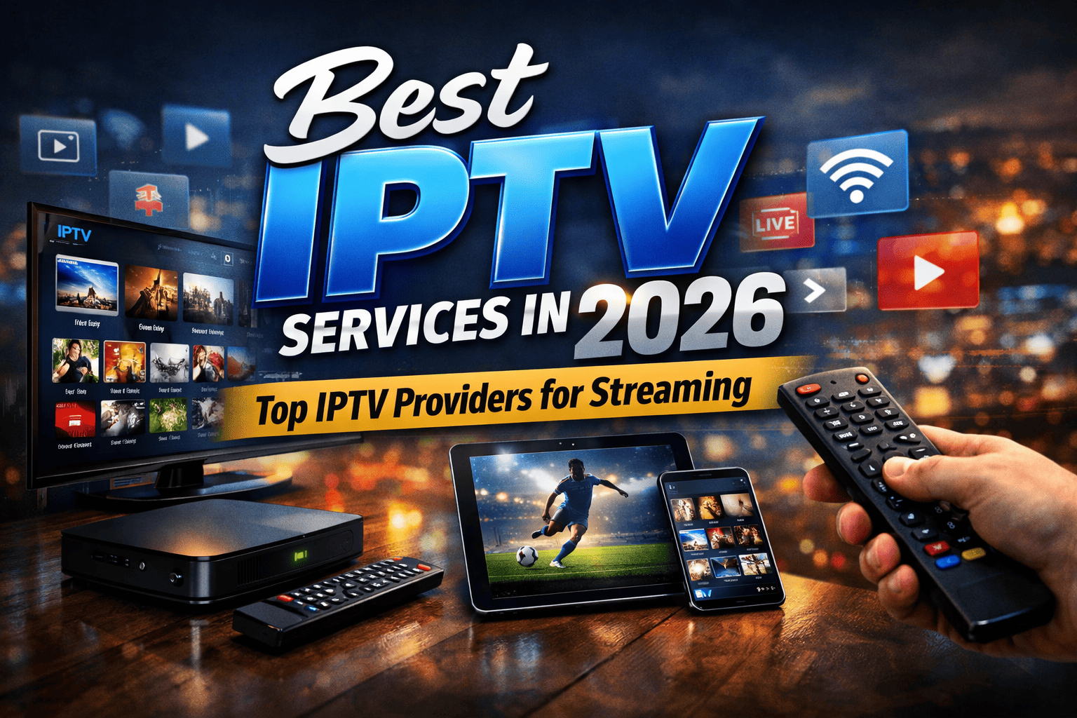 beste iptv diensten streaming op meerdere apparaten waaronder smart tv laptop en smartphone met live sport en films