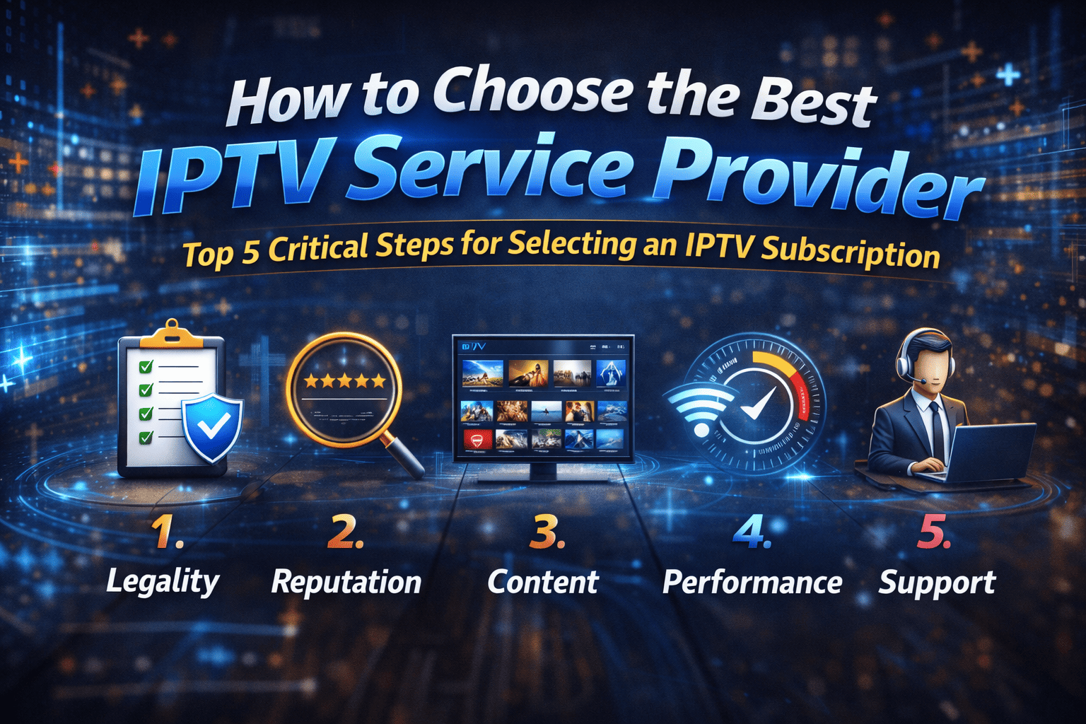 iptv abonnement service dashboard met gebruikersinterface en zendergids